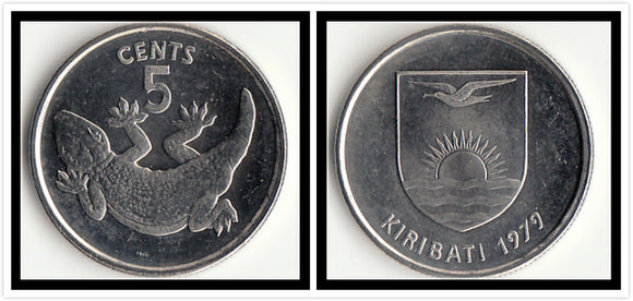Kiribati 5 Cent 1979 Original Coin, 1 piece