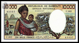 Djibouti, 10000 Francs, 1984, P-39, UNC Original Banknote for Collection