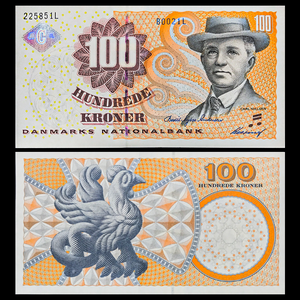 Denmark, 100 Kroner, 2002, UNC Original Banknote for Collection