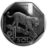 Peru 2018 1 Nuevo Sol JAGUAR Fauna Collection NEW UNC original coin 1 piece