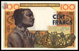 West African States, 100 Francs, 1959, P-2b, UNC Original Banknote for Collection