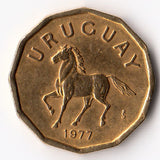 Uruguay 10 Birds coin random year  KM#66 UNC Original Coin