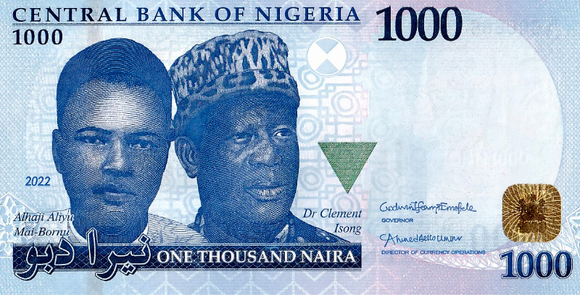 Nigeria, 1000 Naira, 2022, P-NEW, UNC Original Banknote for Collection