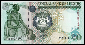 Lesotho, 20 Maloti, 2007, P-16f, UNC Original Banknote for Collection