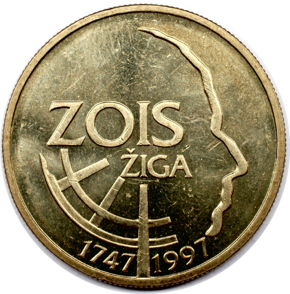Slovenia, 5 Tolarjev, 1997, UNC Original Coin for Collection