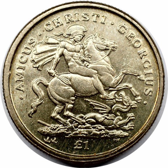 Gibraltar, 1 Pound, 2003,  AUNC Original Coin for Collection
