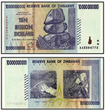 Zimbabwe 10 billion /10 000 000 000 Dollars, 2008, P-85,  original banknote