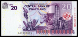 Swaziland, 20 Emalangeni, 2010, P-37a, UNC Original Banknote for Collection