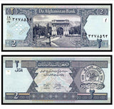 Afghanistan 2 Afghanis 2002 P-65 Original Banknote