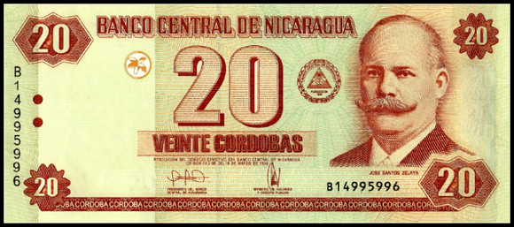 Nicaragua, 20 Cordobas, 2006, P-197, UNC Original Banknote for Collection