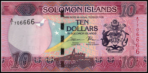 Solomon Islands 10 Dollars, 2017, P-NEW , UNC original banknote
