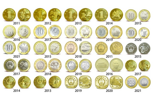 China Full Set 25 PCS Coins, 2011-2021, Commemorative Coin for Collection