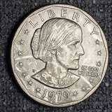 US 1 Dollar, 1976-1999 Random Year, Old Used Condition XF, Susan Brownnell Anthony Coin for Collection, 1 Piece
