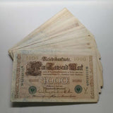 Germany 1000 Marks 1910 rare, used condition (like the picture) , old banknote 1 piece , Real Original banknote