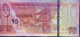 Zimbabwe, 10 Dollars, 2020 P-103, UNC Original Banknote for Collection