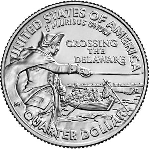 US, Quarter, 2021, Washington "Crossing the Delaware" Coin for Collection