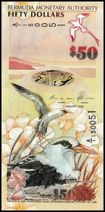 Bermuda, 50 Dollars, 2012, P-61A, UNC Original Banknote for Collection