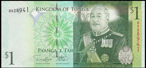 Tonga 1 Pa'anga, 2008/2014, P-37, UNC original banknote