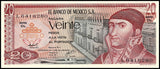 Mexico 20 Pesos 1972-77 P-64 UNC Original Banknote