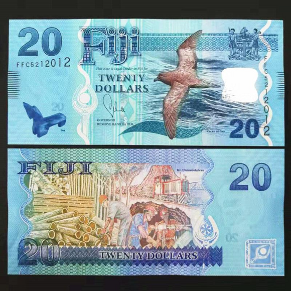 Fiji, 20 Dollars, 2013, P-117, UNC Original Banknote for Collection