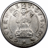 India, 1 Rupees, 1950, VF Used Condition, Original Coin for Collection