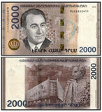 Armenia 2000 Delam 2018 P-New UNC Original Banknote