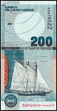 Cape Verde 200 Escudos 2005 P-68a UNC original Banknote